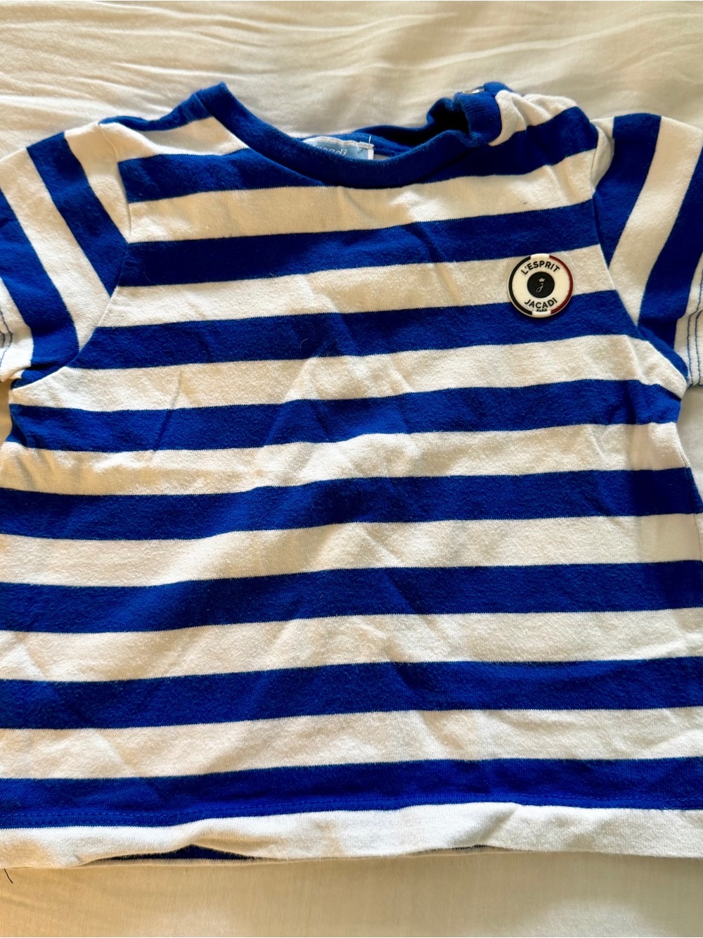 Jacadi Paris Nautical Striped Toddler Shirt - 24 Months